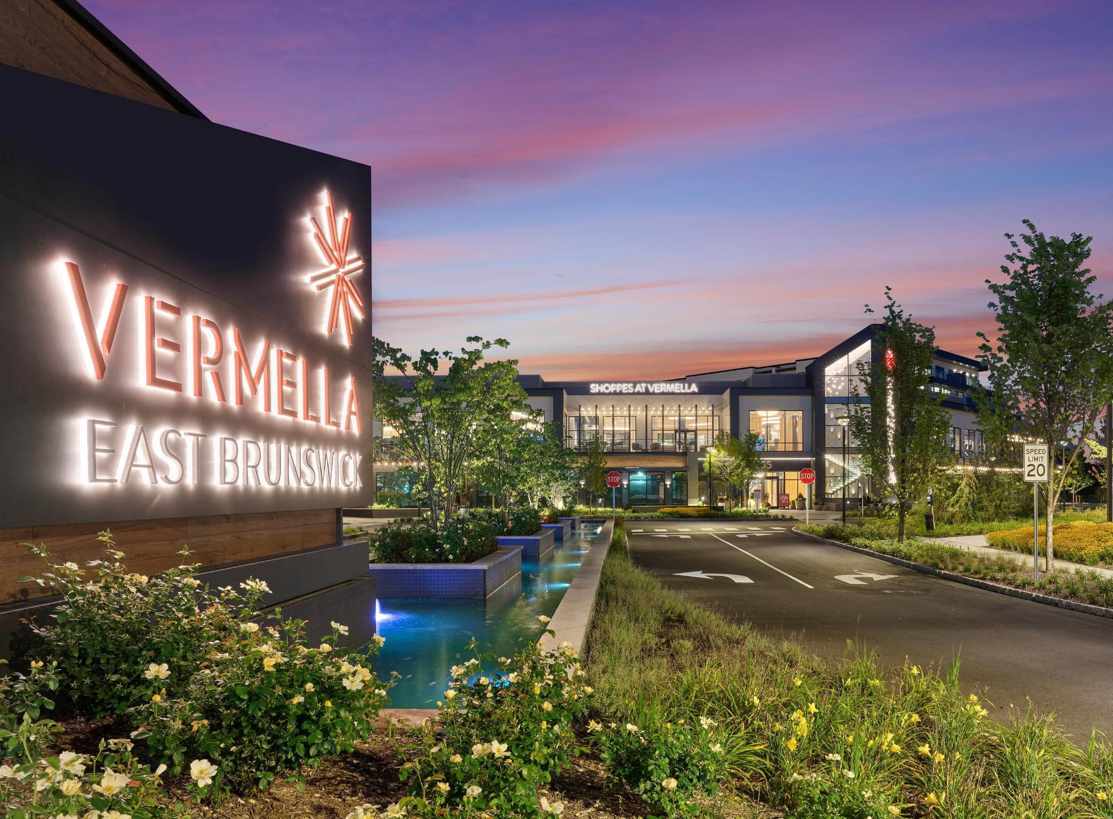 A sign that says VERMELLA EAST BRUNSWICK in front of a building.